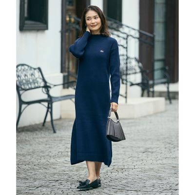 ローウエストリブニットドレス ／ フレアワンピース | LACOSTE