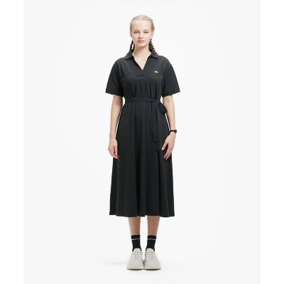 スキッパーネックポロドレス ／ マキシ丈フレアワンピース | LACOSTE