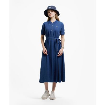 インディゴ鹿の子ポロドレス ／ フレアワンピース | LACOSTE/ラコステ