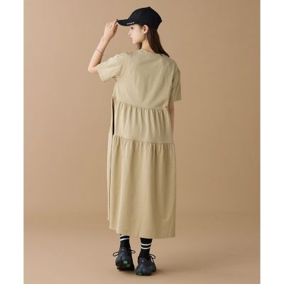 ティアード切り替え コットンドレス マキシ丈 ワンピース | LACOSTE