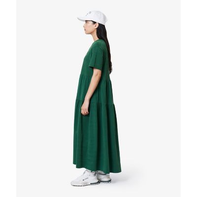 ティアード切り替え コットンドレス マキシ丈 ワンピース | LACOSTE