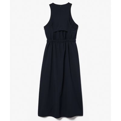 バックオープンロングワンピース