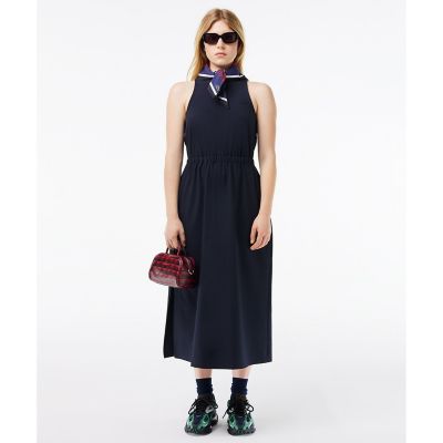 バックオープンロングワンピース