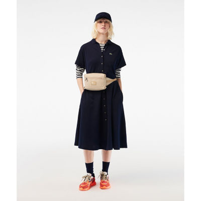 LACOSTE 鹿の子地シャツドレス ワンピース 38 新品同様 ラコステ 鹿の子地シャツワンピース ／シャツドレス | LACOSTE/ラコステ