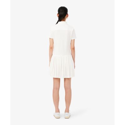 ストレッチ鹿の子地プリーツポロドレス | LACOSTE/ラコステ | 三越
