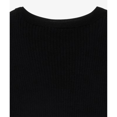 ウォッシャブルウール　リブニットドレス　／　リブニットワンピース