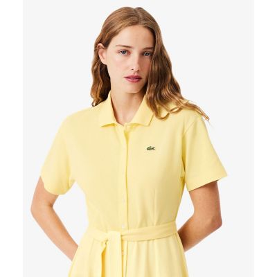 鹿の子地シャツドレス ドレープフレアワンピース | LACOSTE/ラコステ