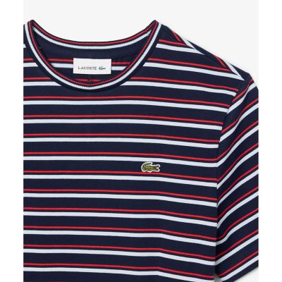 バイカラーボーダーTシャツドレス ／ フレアワンピース