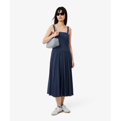 ＜LACOSTE＞ロングプリーツストラップドレス
