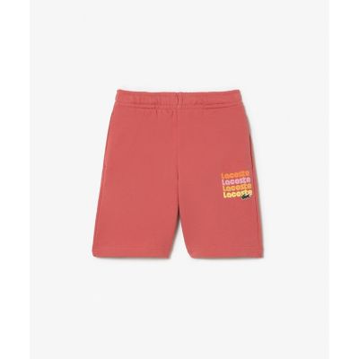 オーガニックコットン　裏パイル　ＢＯＹＳ４連ロゴ入りスウェットショーツ