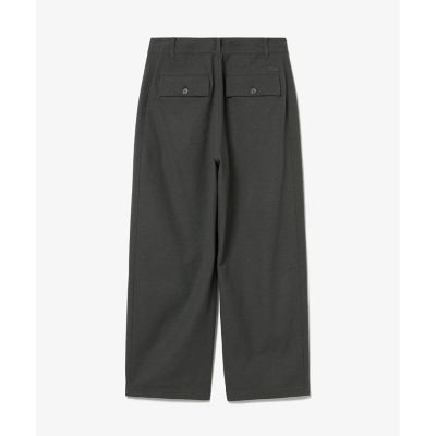 ストレッチツイル　ウールライクワイドパンツ