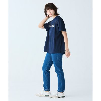 プレーンデニム　テーパードパンツ