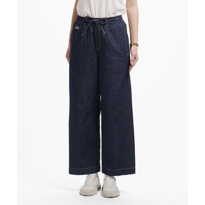 ＜LACOSTE＞ワイドレッグイージーデニムパンツ