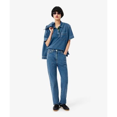 ハイウエストストレートデニムパンツ | LACOSTE/ラコステ | 三越伊勢丹