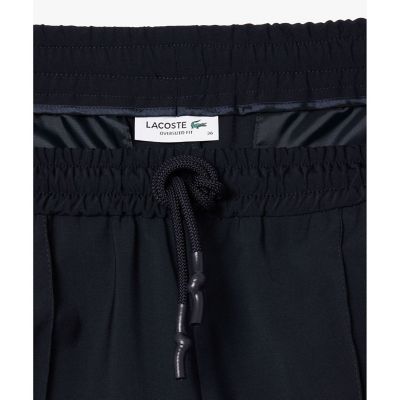 センタークリースステッチ　ウールブレンド　テーパードトラックパンツ