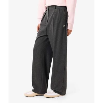 ＜LACOSTE＞オーバーサイズフランネル　タックワイドパンツ