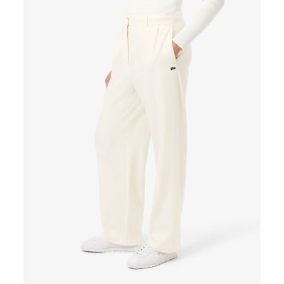LACOSTE/ラコステ オーバーサイズフランネル タックワイドパンツ オフホワイト パンツ・ズボン【三越伊勢丹/公式】