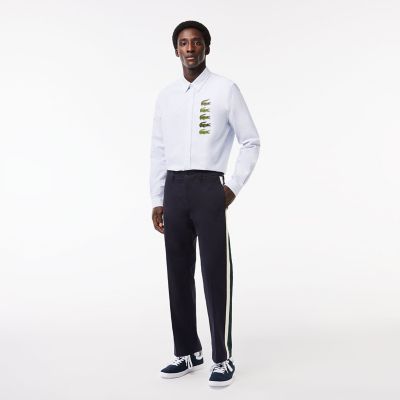 サイドテーピングストレッチチノパンツ
