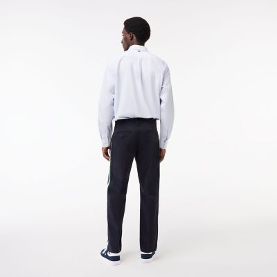 サイドテーピングストレッチチノパンツ