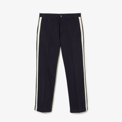 サイドテーピングストレッチチノパンツ