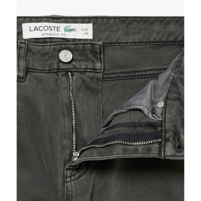 オーガニックコットンガーメントダイ　ルーズフィット　ストレートデニムパンツ