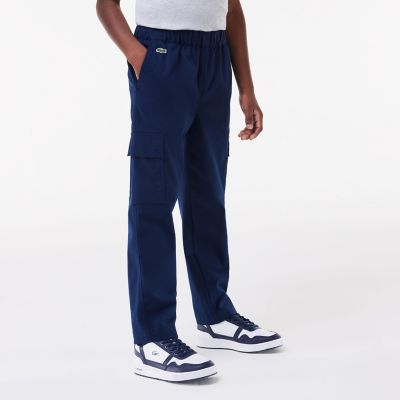 LACOSTE/ラコステ JUNIORストレッチカーゴパンツ
