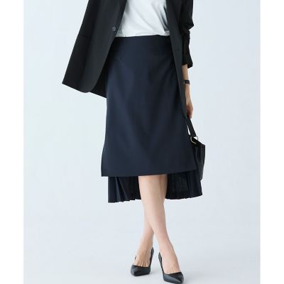 ＜LACOSTE＞前後切り替えプリーツスカート
