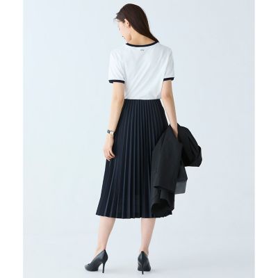 ★IVEユジン着用★LACOSTE ESSENTIALショートプリーツスカート ハイローシルエットプリーツスカート JF0641 - ラコステ
