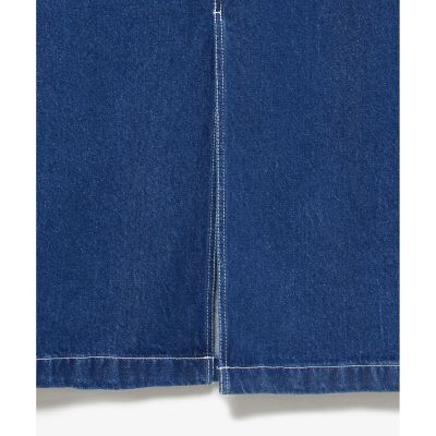 プレーンデニムマキシ丈スカート