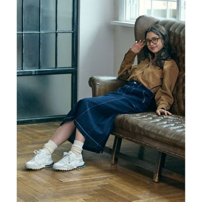 【ブラック】ベイカーデニムスカート ベイカーデニムスカート | LACOSTE/ラコステ | 三越伊勢丹オンライン