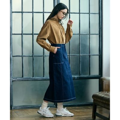 【ネイビー】ベイカーデニムスカート ベイカーデニムスカート | LACOSTE/ラコステ | 三越伊勢丹オンライン