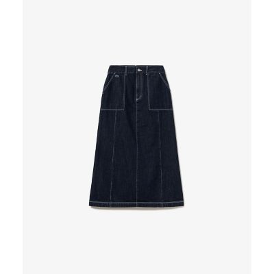 【ブラック】ベイカーデニムスカート ベイカーデニムスカート | LACOSTE/ラコステ | 三越伊勢丹オンライン