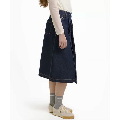 アシンメトリーデニムプリーツラップスカート | LACOSTE/ラコステ