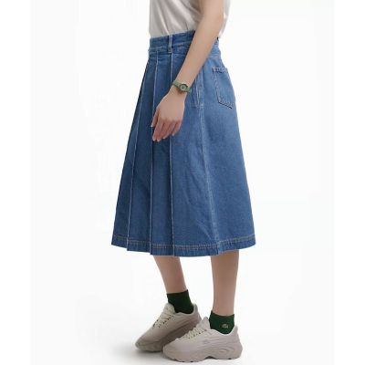アシンメトリーデニムプリーツラップスカート | LACOSTE/ラコステ