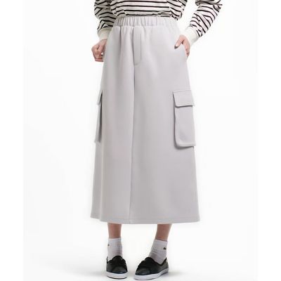 ＜LACOSTE＞ダブルフェイスジャージカーゴフレアスカート