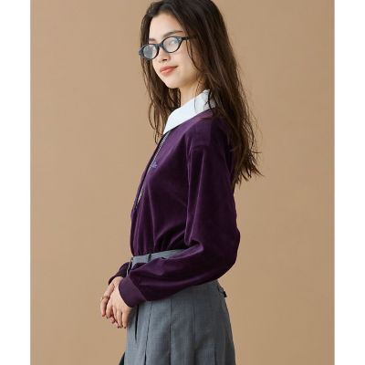 ルーズシルエット サイドスリット ベロアポロシャツ | LACOSTE
