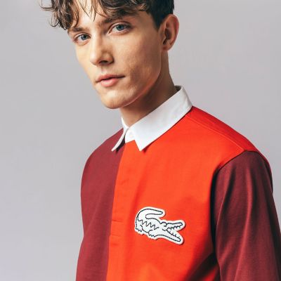 カラーブロックラガーシャツ | LACOSTE/ラコステ | 三越伊勢丹