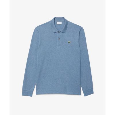 ラコステ/LACOSTE ポロシャツ長袖 L１３１３　５　１GF【新品・未使用】 長袖 リブ メランジカラ-ポロシャツ L1313 （杢・長袖