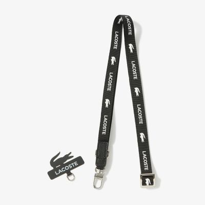 ＜LACOSTE＞ロゴ入りモバイルストラップ
