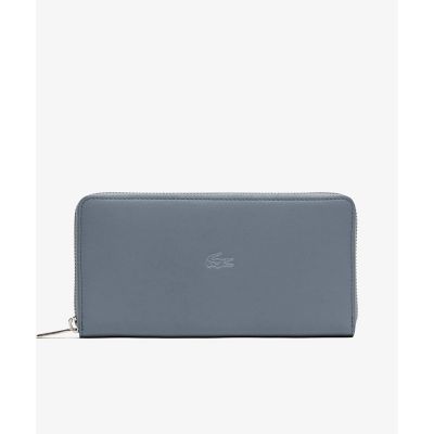 LACOSTE/ラコステ ラウンドジップレザーロングウォレット ライトブルー 財布・マネークリップ【三越伊勢丹/公式】