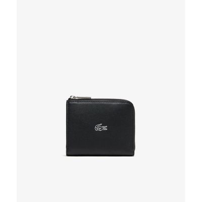 LACOSTE/ラコステ ラウンドジップレザーミニウォレット ブラック 財布・マネークリップ【三越伊勢丹/公式】