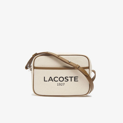 ＜LACOSTE＞ヘリテージキャンバス　コットンキャンバスショルダーバッグ