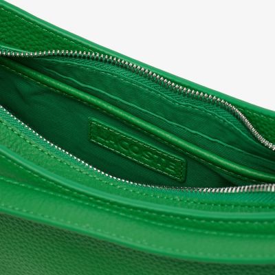 オリジンクロコ グレインレザーハーフムーンバッグ | LACOSTE