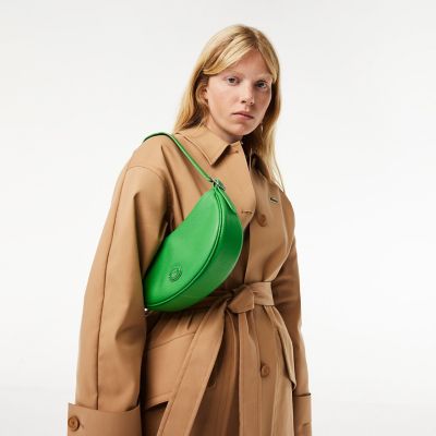 LACOSTE オリジンクロコ グレインレザーハーフムーンバッグ オリジンクロコ グレインレザーハーフムーンバッグ | LACOSTE