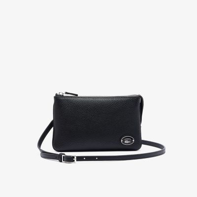 ＜LACOSTE＞オリジンクロック　レザーダブルポーチ
