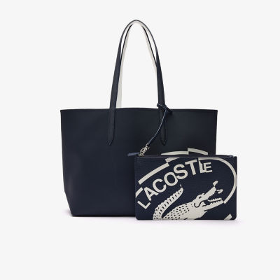 ＜LACOSTE＞ＡＮＮＡシーズナル　コーテッドキャンバスリバーシブルトートバッグ