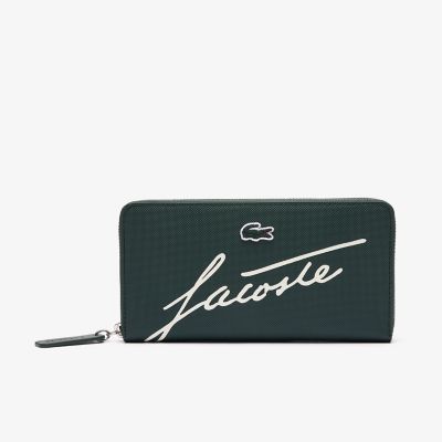 ＜LACOSTE＞Ｌ．１２．１２　コンセプトシーズナル　コーテッドキャンバスジップウォレット