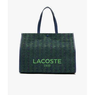 ＜LACOSTE＞ヘリテージキャンバス　ジャガードラージトートバッグ