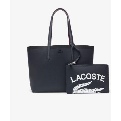 近年 美品 ラコステ トートバッグ アンナ シーズナル リバーシブル A4可 LACOSTE トートバッグ ANNAリバーシブル縦型 / 2WAY レディース