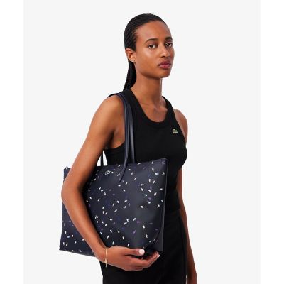 LACOSTE/ラコステ ホリデー マルチカラーワニロゴプリントトートバッグ ダークネイビー 旅行用かばん・バッグ【三越伊勢丹/公式】